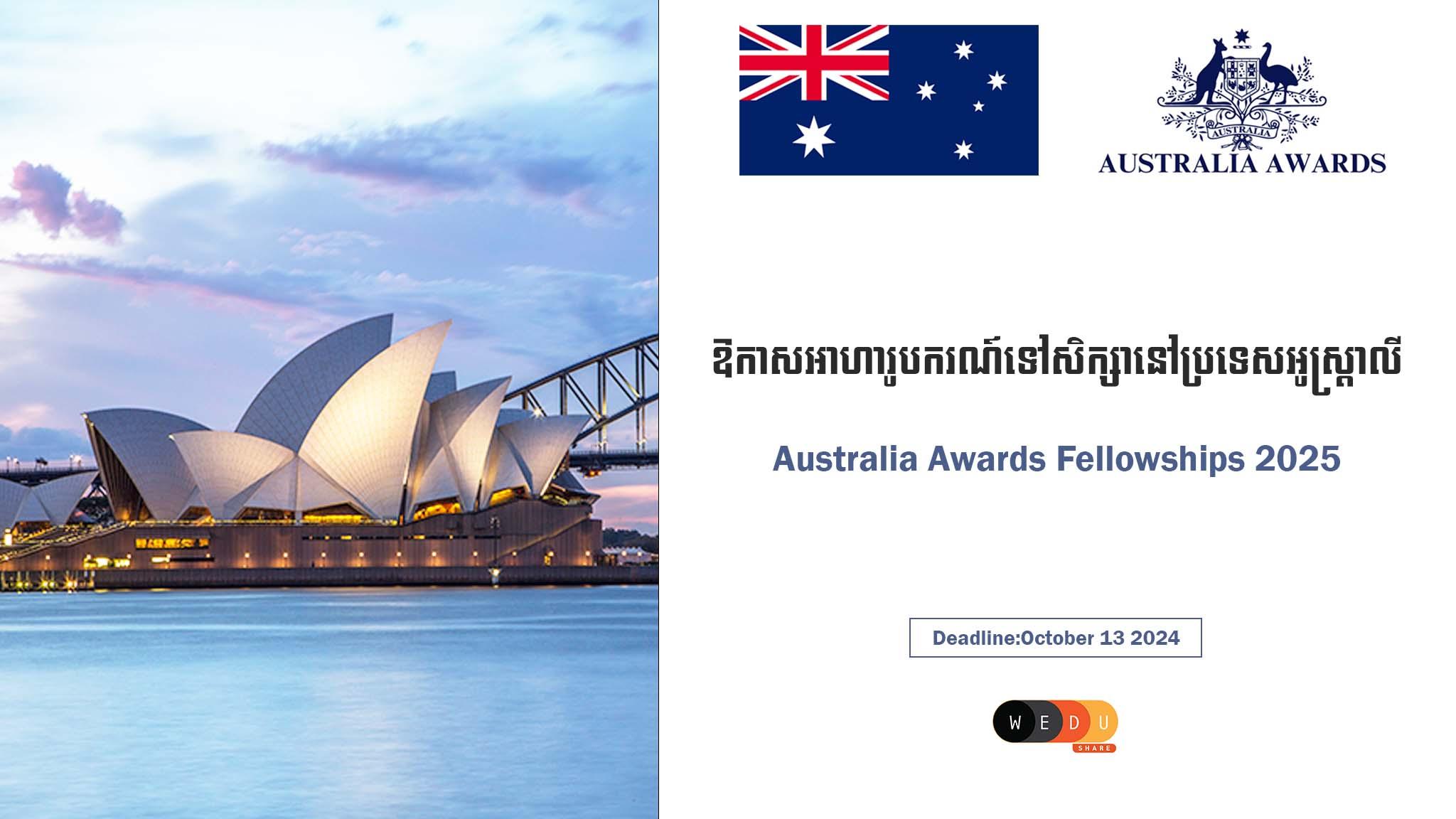 Australia Awards Fellowships 2025 